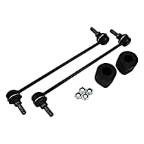 4684890K Front Sway Bar Kit, Steel and Rubber,, Black