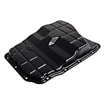 4736676AA Transmission Pan - Black, Steel, Stock Depth, Direct Fit, Sold Individually