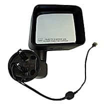 5182174AA Passenger Side Mirror, Power Folding, Heated, Paintable, Without Blind Spot Feature, Without Signal Light