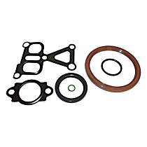 Engine Gasket Set, 4 Cyl 2.0L, mfrbodycodename: MK, Lower Engine Gasket Kit; Includes Front Crankshaft Seal, Rear Crankshaft Seal, Water Pump Outlet Gasket, Water Pump to Water Inlet Tube Gasket, Water Inlet Tube O-Ring and Dipstick Tube O-Ring - Lower