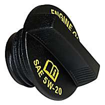 Oil Filler Cap - Black, Plastic, Direct Fit, Sold Individually