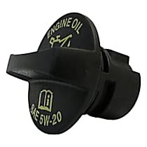 Oil Filler Cap - Black, Plastic, Direct Fit, Sold Individually