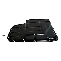 68065923AA Transmission Pan - Black, Steel, Stock Depth, Direct Fit, Sold Individually