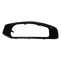 Front, Passenger Side Bumper Trim, Black