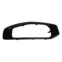 Front, Driver Side Bumper Trim, Black