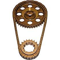 Timing Chain Kit, 9 Keyway Crank Sprocket; Billet True Timing Set; Factory Top Dead Center Timing, 8 Cyl 7.5L - 