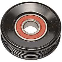 Accessory Belt Idler Pulley, 4 Cyl 2.5L, Air Conditioning; Grooved Pulley - 
