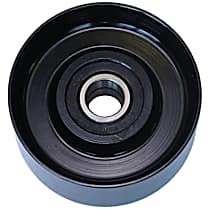Accessory Belt Idler Pulley, 6 Cyl 8.9L, Fan; Smooth Pulley - 