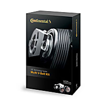 Serpentine Belt, 4 Cyl 2.3L, Accessory Drive; Kit Includes Poly-V and Tensioner Assembly - 