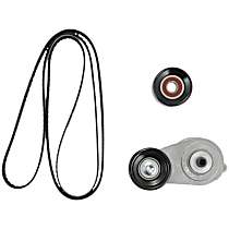 Serpentine Belt, 6 Cyl 3.5L, Accessory Drive; Kit Includes Poly-V and Tensioner Assembly - 
