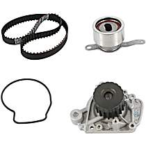 Timing Belt Kit With Water Pump; With 10-Fastener Design; includes WP & hyd. Tensioner; Interference Engine Application; Does not include seals, Water Pump Included, 6 Cyl 3.0L - 