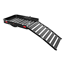 18112 Cargo Carrier - Powdercoated Black, Aluminum And Stainless Steel, Direct Fit, Sold individually