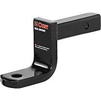 45027 Hitch Ball Mount - Powdercoated Black, Steel, Universal, Sold Individually