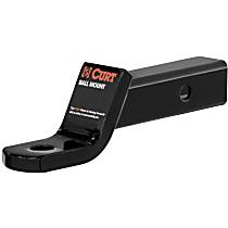 45030 Hitch Ball Mount - Powdercoated Black, Steel, Universal, Sold Individually