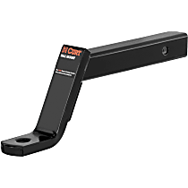45280 Hitch Ball Mount - Powdercoated Black, Steel, Universal, Sold Individually