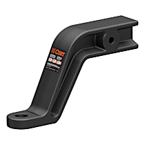45432 Hitch Ball Mount - Powdercoated Black, Steel, Universal, Sold Individually
