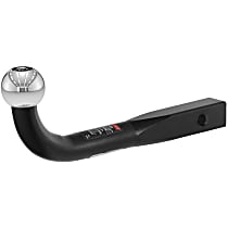 45551 Hitch Ball Mount - Powdercoated Black, Steel, Universal, Sold Individually