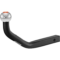 45592 Hitch Ball Mount - Powdercoated Black, Steel, Universal, Sold Individually