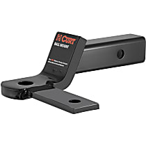 45820 Hitch Ball Mount - Powdercoated Black, Steel, Universal, Sold Individually