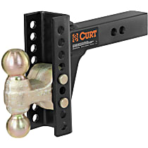 45900 Hitch Ball Mount - Powdercoated Black, Steel, Universal, Sold individually