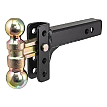 45903 Hitch Ball Mount - Black Powdercoated, Carbon Steel, Sold individually