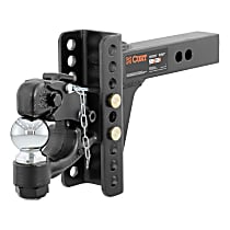 45907 Hitch Ball Mount - Powdercoated Black, Steel, Sold Individually