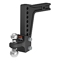45936 Hitch Ball Mount - Powdercoated Black, Steel, Universal, Sold Individually