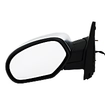 Driver Side Mirror, Non-Towing, Power, Manual Folding, Heated, Chrome, Without Signal Light, Without memory, Without Puddle Light, Without Auto-Dimming, Without Blind Spot Feature