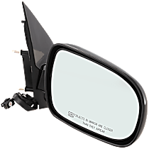 Passenger Side Mirror, Power, Manual Folding, Heated, Paintable, No Signal Light, No Memory, No Puddle Light, No Auto-Dimming, No Blind Spot Feature