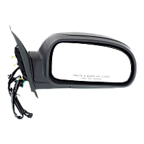 Passenger Side Mirror, Power, Manual Folding, Heated, Textured Black, Without Signal Light, Without memory, Without Puddle Light, Without Auto-Dimming, Without Blind Spot Feature, 1st Design