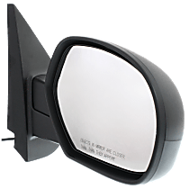 Passenger Side Mirror, Non-Towing, Power, Manual Folding, Heated, Textured Black, Without Signal Light, Without memory, Without Puddle Light, Without Auto-Dimming, Without Blind Spot Feature