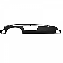 10-608LL-BLK ABS Thermoplastic Dash Cover - Black