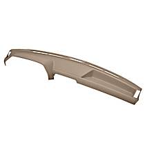 Dash Cover, Medium Brown, Molded; Overlay Over Factory Dash, Vacu Molded Series