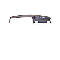 Dash Cover, Medium Gray, Molded; Overlay Over Factory Dash, Vacu Molded Series