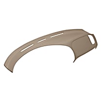Dash Cover, Medium Brown, Molded; Overlay Over Factory Dash, Vacu Molded Series