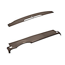 Dash Cover, Dark Brown, Without Speaker Holes, Molded; Overlay Over Factory Dash, Vacu Molded Series