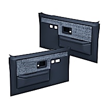 18-35F-DBL Front, Driver and Passenger Side Door Trim Panel - Blue