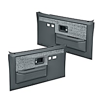 18-35F-SGR Front, Driver and Passenger Side Door Trim Panel - Slate Gray