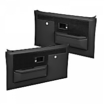 18-35N-BLK Door Trim Panel - Black, ABS Plastic, Direct Fit, Set of 2