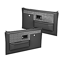 18-35N-DGR Front, Driver and Passenger Side Door Trim Panel - Dark Gray