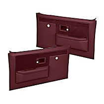 18-35N-MR Front, Driver and Passenger Side Door Trim Panel - Maroon