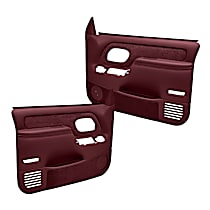 18-59F-MR Front, Driver and Passenger Side Door Trim Panel - Maroon