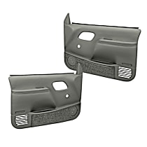 18-59N-MGR Front, Driver and Passenger Side Door Trim Panel - Medium Gray