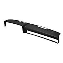 Dash Cover, Black, Molded; Overlay Over Factory Dash, Vacu Molded Series