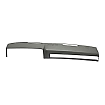 Dash Cover, Medium Gray, Molded; Overlay Over Factory Dash, Vacu Molded Series