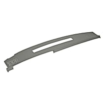 Dash Cover, Medium Gray, Molded; Overlay Over Factory Dash, Vacu Molded Series