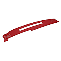 Dash Cover, Red, Molded; Overlay Over Factory Dash, Vacu Molded Series