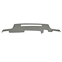 Dash Cover, Medium Gray, Molded; Overlay Over Factory Dash, Vacu Molded Series