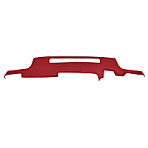 Dash Cover, Red, Molded; Overlay Over Factory Dash, Vacu Molded Series
