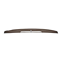 Dash Cover, Dark Brown, Covers Only Vent Portion of Dash, Molded; Overlay Over Factory Dash, Vacu Molded Series